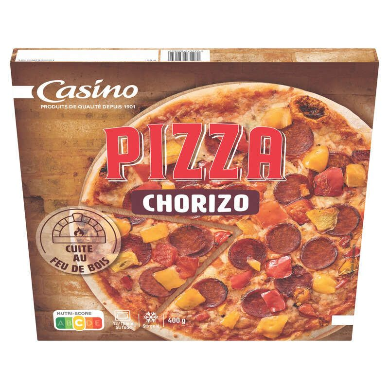 Casino Pizza au feu de bois chorizo - 400g