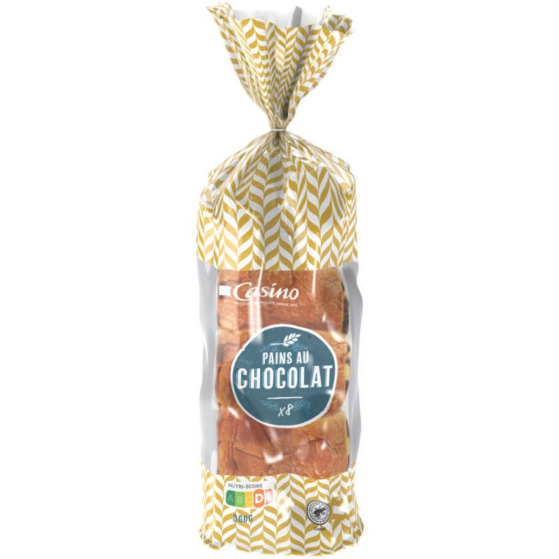 Casino Pains au chocolat - x8 - Gouter enfant 360g