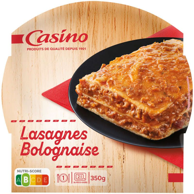 Casino Lasagnes à la bolognaise 350g