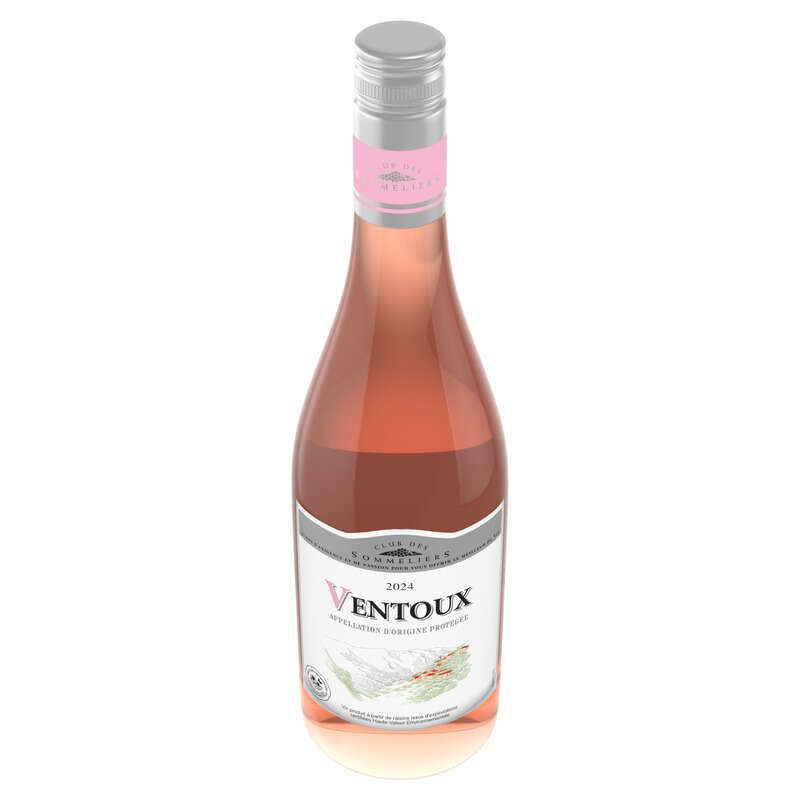 Club Des Sommeliers Ventoux - AOC - Alc. 12% vol. - Vin rosé - 75cl