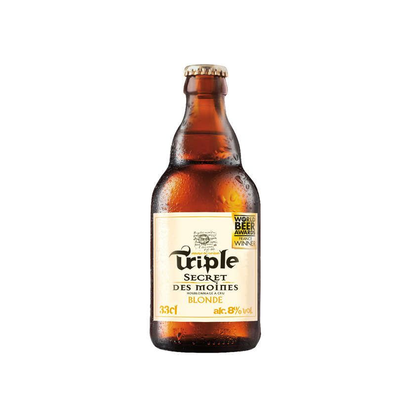 Secret Des Moines Bière Blonde Triple 8% 33Cl