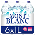 Mont Blanc eau minérale naturelle le pack de 6x1L