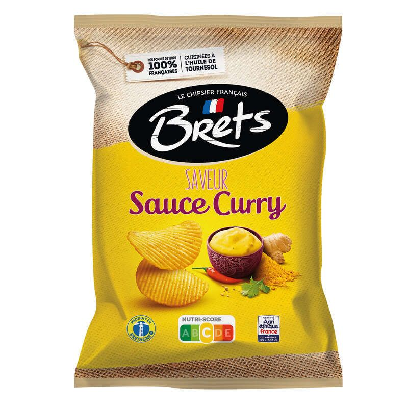 Brets Chips Saveur Sauce Curry 125g