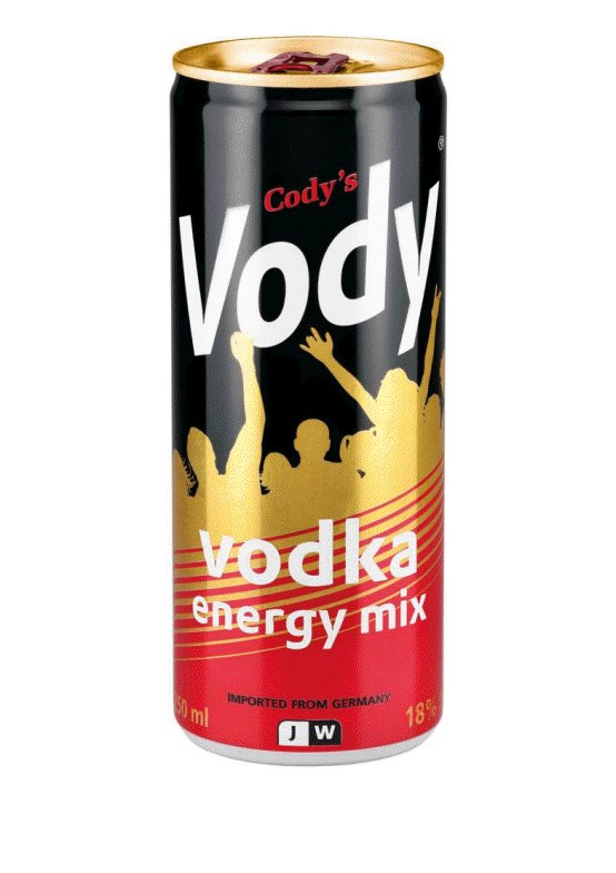Vody energy mix 18% 25cl - vodka mix - Cody’s